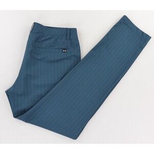Under Armour Drive Golf Pants UA Men's 38x36 Blue Teal Print 1364406
